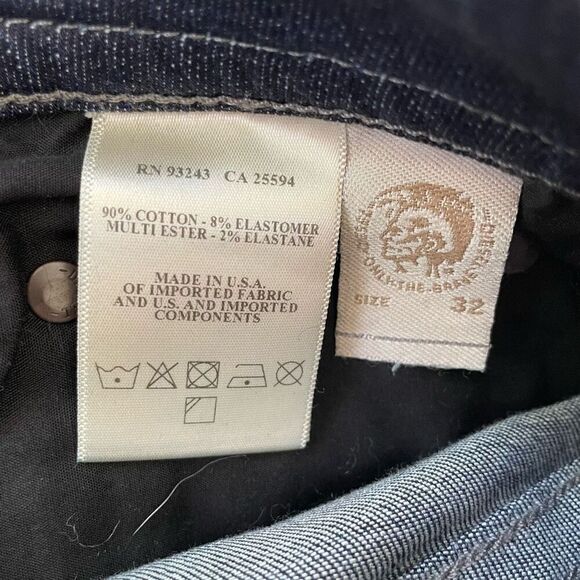 Diesel Thavar Ripped Wash U0821 Stretch Distressed Slim Skinny 32x32 - Picture 8 of 12